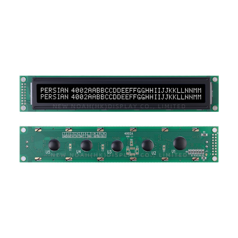 Persian BTN Black Film 4002A LCM Module ST7066U COB Monochrome Screen Support Customization