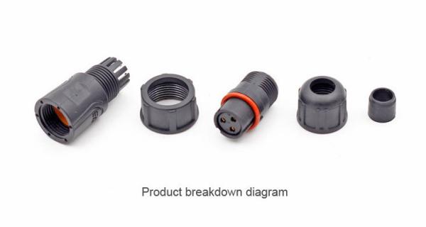 Conector de cabo SP13 elétrico impermeável para a tira conduzida 250V 2 - da fita Pin 9