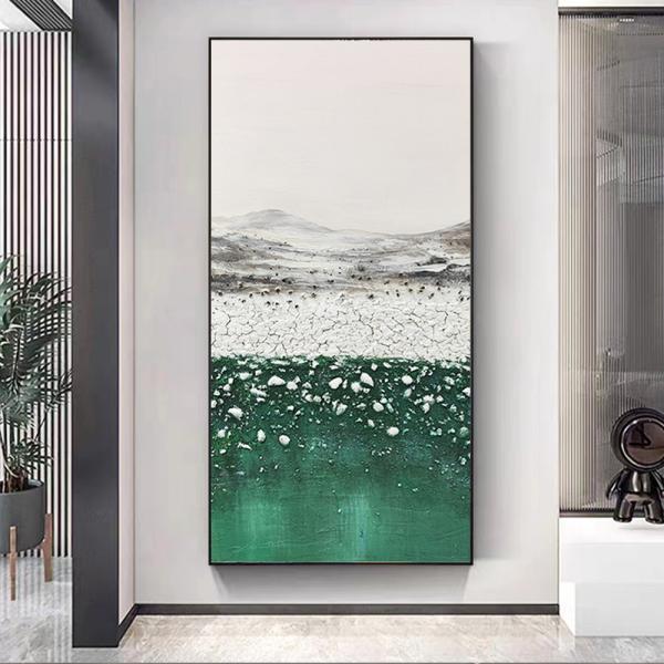 Medium Oil Painting Modern Home Decoration Thick Stone Landscape Abstract Hand Painted Wall Hanging Decor 3D Relief