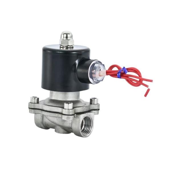 FC Water CF8 Solenoid Valve Stainless Steel NPT/BSPP/BSPT Thread Straight Through Type