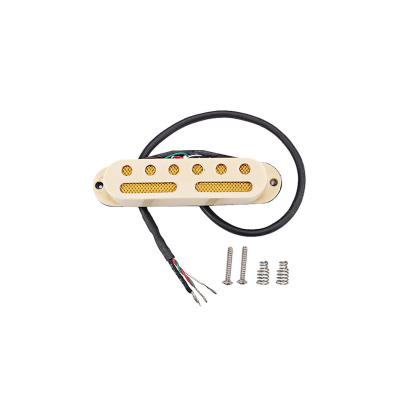 Hot Rails Guitar Pickup Cream Noiseless Double Coil For Cigar Box Guitar