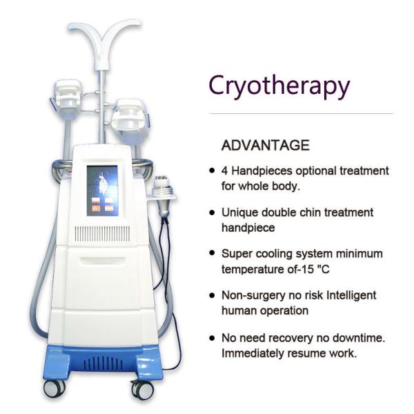 6 Handles 40khz Ultrasonic Cavitation RF Cryolipolysis Slimming Machine