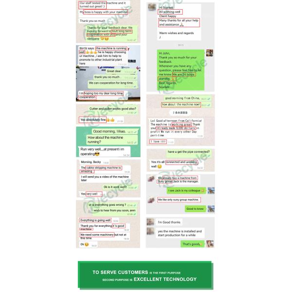 Алюминиевый проводник стальной армированной машины переработки ACSR Wire Chopper мощность 50 м/мин