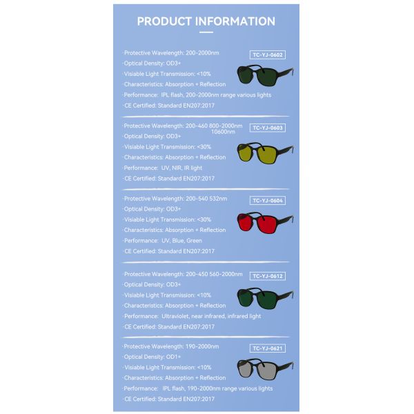 Laser protect glasses goggles glasses laser glasses laser protection 266nm 532nm 1320nm laser lenses protect laser Laser safety glasses co2 laser protection glasses laser protection Laser glasses