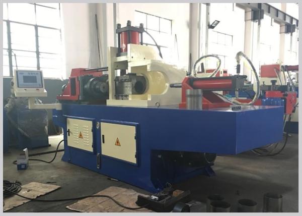 PLC Control Tube Forming Machine , Single Head Pipe Forming Machine