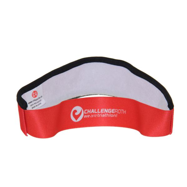 Fashionable Sports Sun Visor Caps With Sublimation Printing Logo On Front And Back
