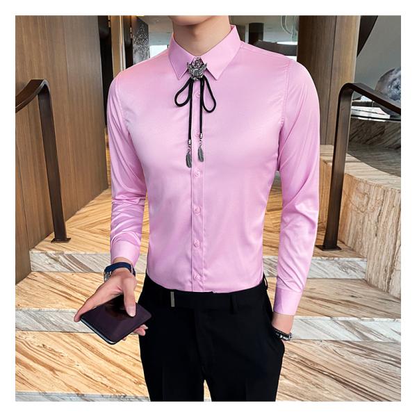 5000 мужских формальных рубашек в стиле Casual Slim Cotton с длинным рукавным дизайном для настройки