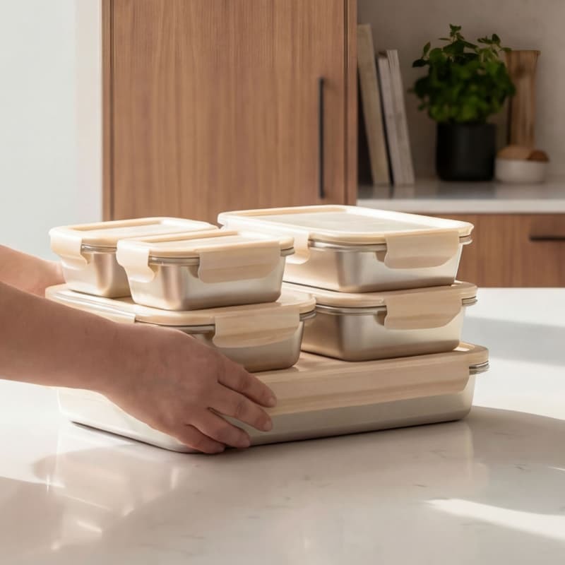 High-Performance Stainless Steel Food Storage Container With Lfgb Certificate For European Retail Chains & Department Stores