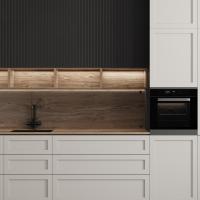 Muebles personalizados gabinete de cocina de laca pequeño Conjunto de almacenamiento con fregadero y encimeras para el proyecto