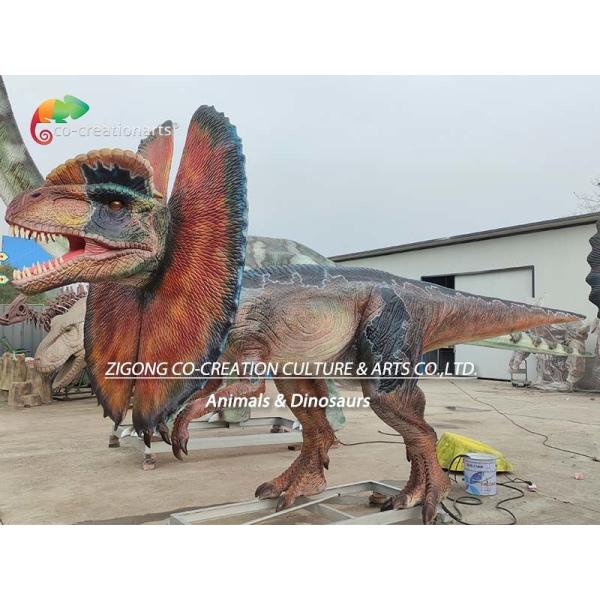 Dilophosaurus динозавра Animatonic парка атракционов Animatronic фабрики Dilophosaurus в натуральную величину
