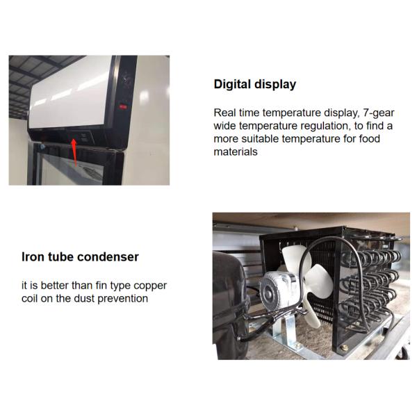 An Economical Refrigerated Freezer Display Cabinet Direct Cooling High-Capacity