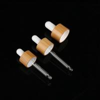 Conta-gotas de bambu do cosmético de madeira do óleo DIN18 essencial de 18mm