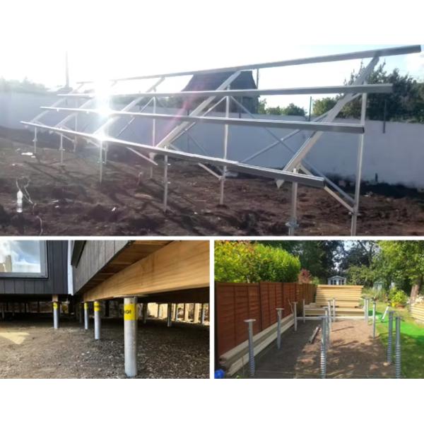 Pilotes de tornillo de anclaje Galvanización por inmersión en caliente HDG Tornillo de tierra Pilote de cimentación para casa de madera