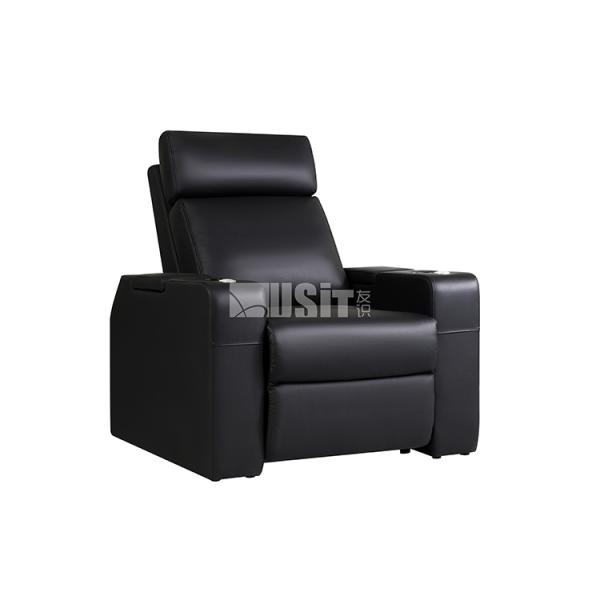 Genuine Leather Power Recliner Electric Sofa For Public Theater Cinema Project