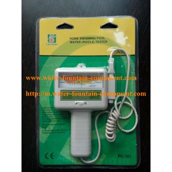 Plastic Electronic Swimming Pool Spa Water PH CL2 Chlorine Tester White