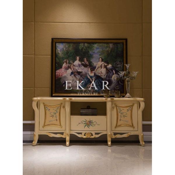 Home Furniture Western-Style Modern Tv Stand Modern Recycle Wood Tv Stand