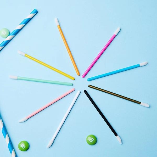 50pcs Nylon Hair Disposable Lip Brush Lipstick Applicator Brush