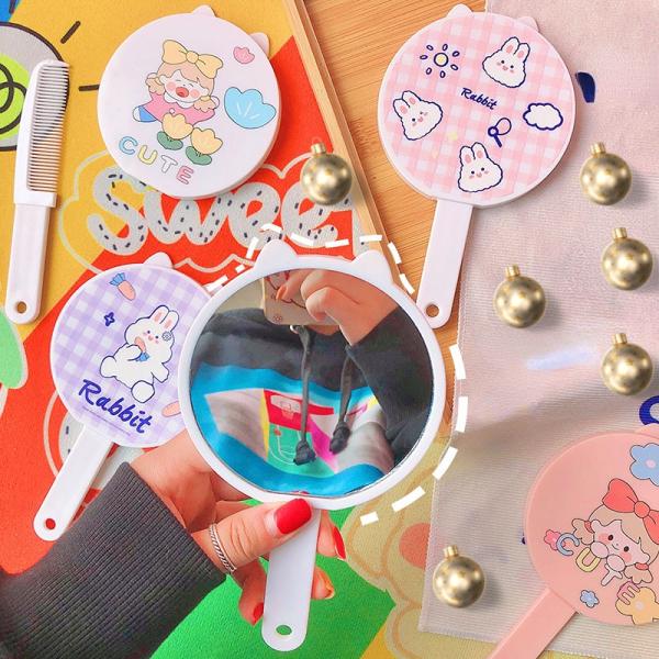 Customizable Makeup Compact for Everyday Mini Pocket Square Vanity Cosmetic Mirror