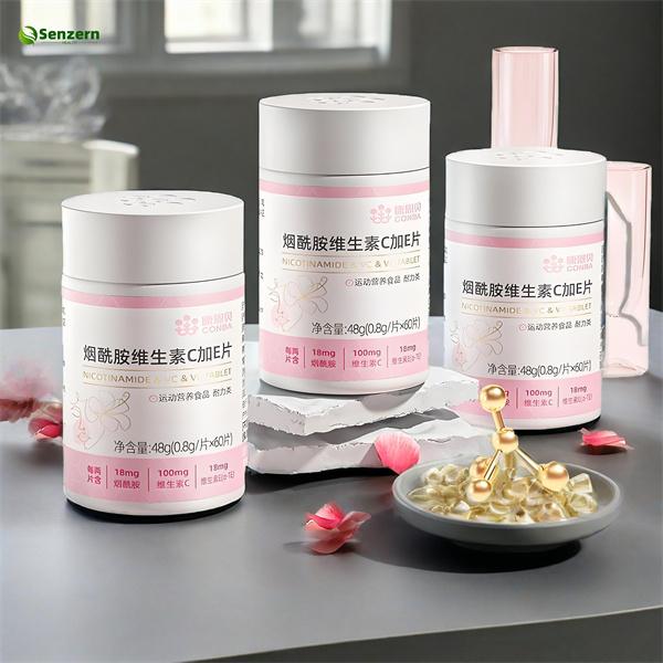 0.8g VC VE Niacinamide Tablets Women'S Whitening Supplements Skin Maintenance