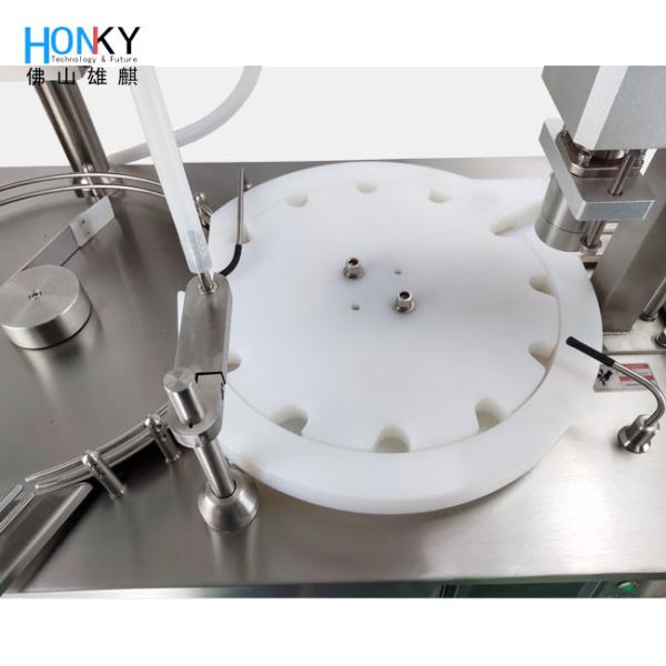 10ml vidro automático Vial Filling Capping Machine 600W 25BPM