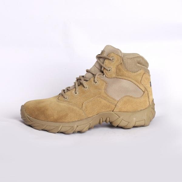 SHENGJIE Traction High Outdoor Shoes Suede Cow Leather Oxford Fabric Waterproof Hiking Boots