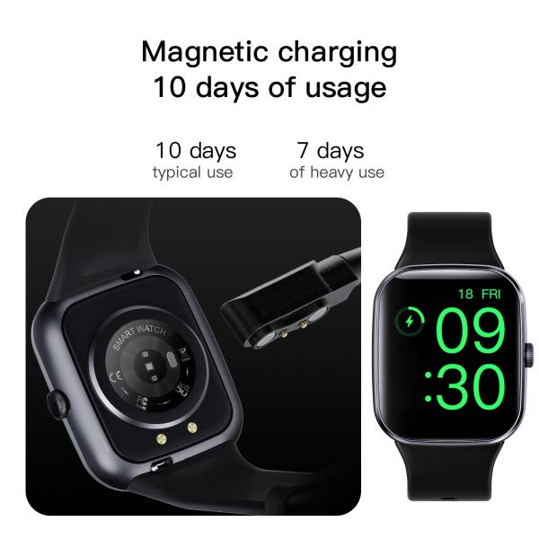 Coeur Rate Waterproof Smartwatch With ECG de sport et tension artérielle