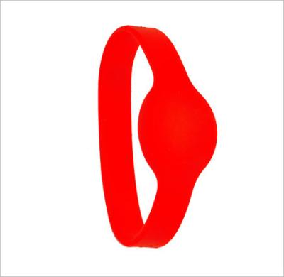 Durable Passive G01 Oval Shaped Watch-dia RFID Chip Silicone Wristband or Bracelets