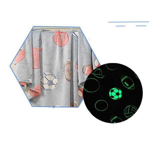 500g patrón de festival cubierta de manta que brilla en la oscuridad para el aire acondicionado de la cama