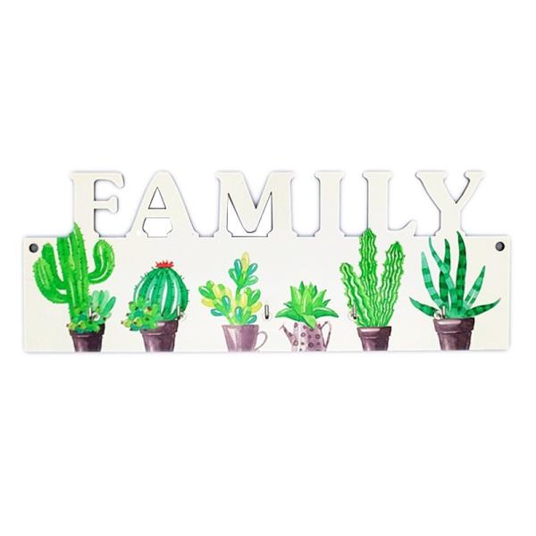 5mm Thickness Sublimation MDF Blanks LOVE HOME FAMILY Wooden Key Sign