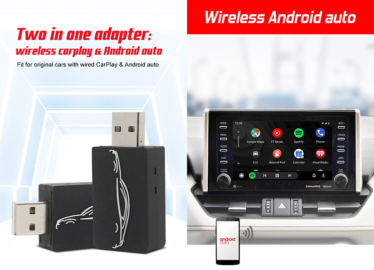 Android Auto Wireless Carplay Dongle Transfer из проводного в беспроводный Carplay