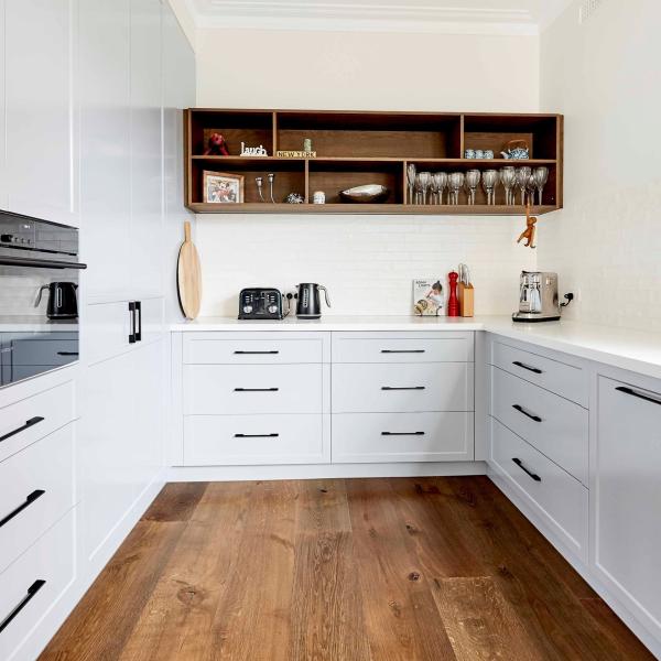 Hettich Shaker Melamine Kitchen Cabinet Moisture Proof