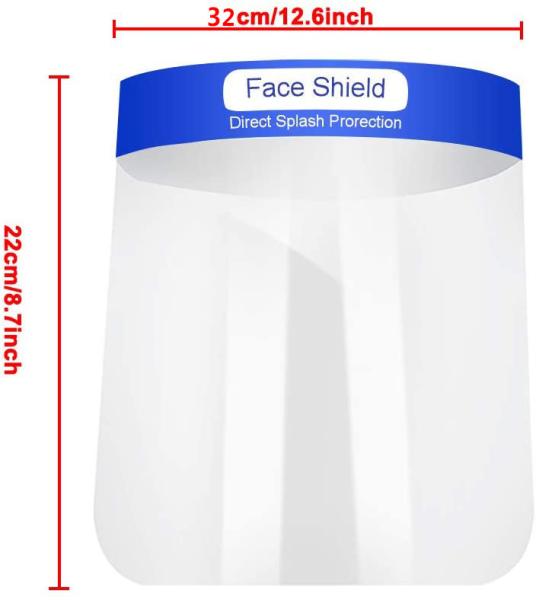UV Resistant Industrial Face Shield , Antiviral Face Shield Short Delivery CE Approval