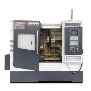 TCK46P Slant Bed Lathe Hydraulic Chuck Servo Turret Lathe Machine 550mm Swing