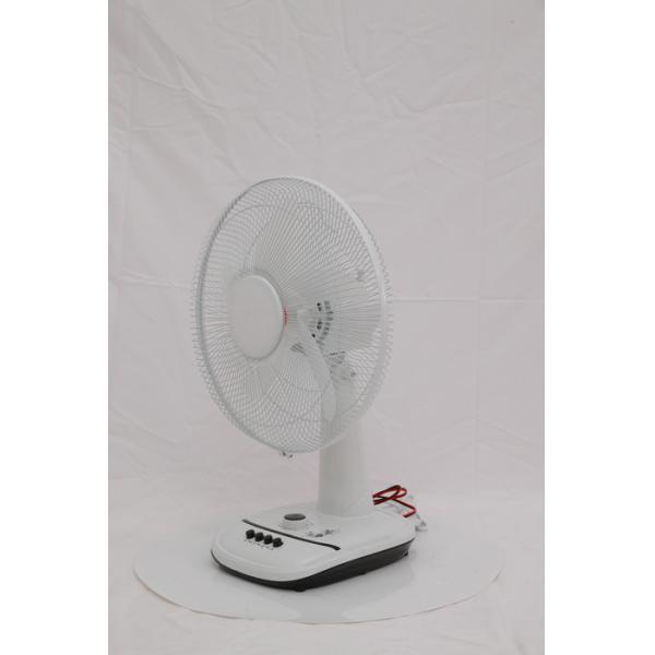 Electric AC Table Fan With Aluminium / Copper Motor Metal Grill