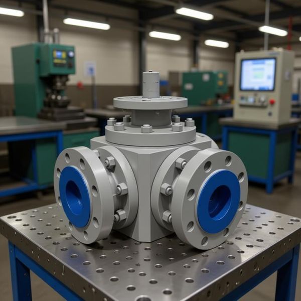 2in25in Explosion-proof Electric Angle-travel Three-way Ball Valve with Large-diameter Hard Sea High Torque LAC24VDC110V220V380V