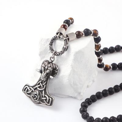 Halloween Punk Ram Casting Fashion Pendant Trendy Explosive Beaded Necklace Hanging Tag Boyfriend Style