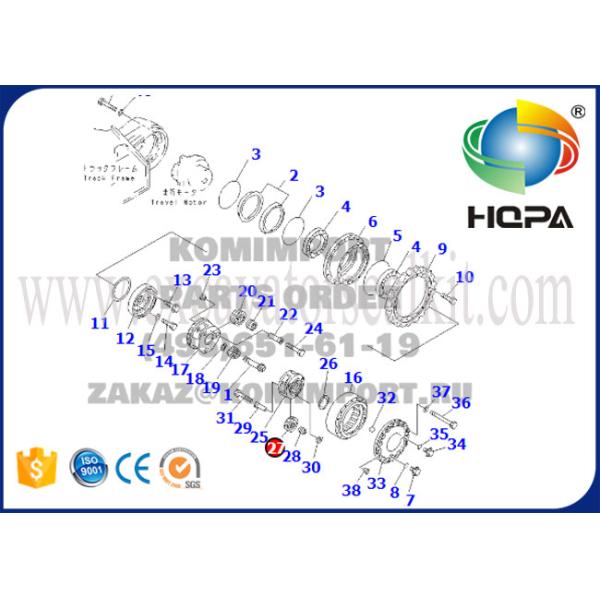 20Y-27-13140 Travel Planet Gear Assy for Komatsu Excavator Gearbox PC200-5