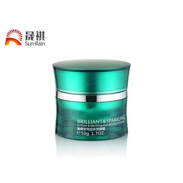 Acrylic Green 50g Lotion Bottle Empty Cream Jar Cosmetic Packaging Set Bottle 120ml