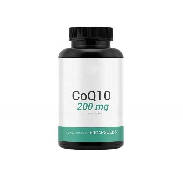 OEM CoQ10 Supplement Coenzyme Q10 200mg Capsules Ubiquinol Powder Capsules Coq10 Softgel Vegan Heart Health Energy Booster
