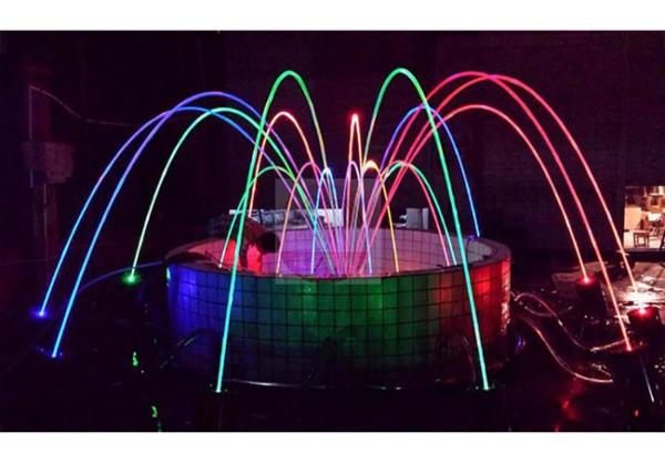 Water Park Dancing Laminar Jet Fountain With RGB Led Light CE/RoSH Certificated