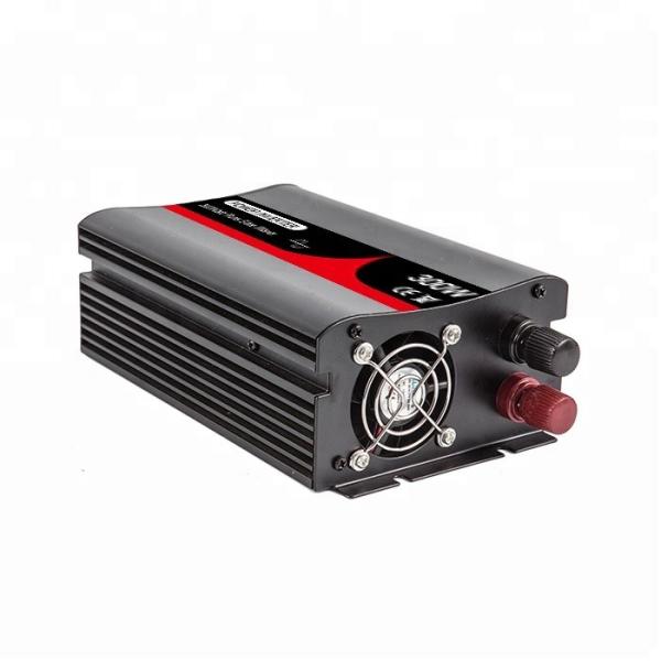 300W Pure Sine Wave Power Inverter Charger AC To DC 24V 2A Built In Battery