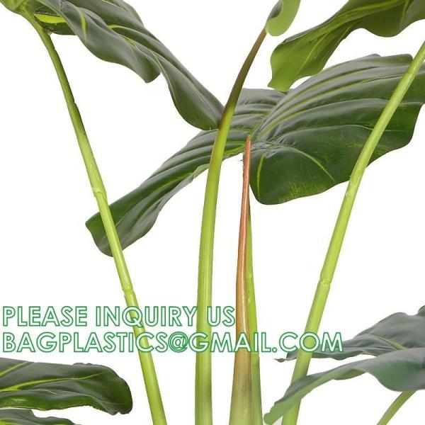 Artificial Plants 15 Inch Artificial Dripping Guanyin Tree Faux Plants Décor Indoor Outdoor,Fake Plastic Plants