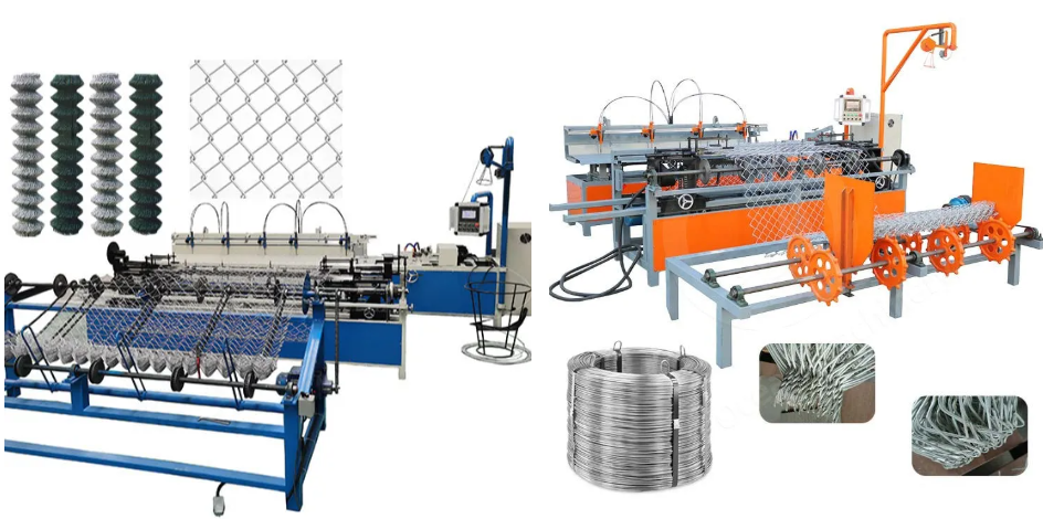 OEM Size Full Automatic High Speed Double Wires Mesh Chain Link Fence Machine