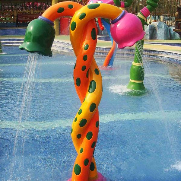 Colorful Fiberglass Spray Water Equipment For Children / Kids Customized Products