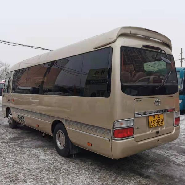 120kw Used Mini Bus Toyota Coaster 23 Seater coach