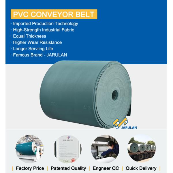 Rhombic Pattern 9mm PVC Line Polishing Conveyor Belt For Ceramics Industry
