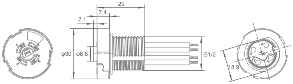 Z10 Lock ZHAGA Socket USA 0-10V Dimming Scheme