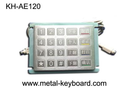 Teclado industrial de criptografia de aço inoxidável áspero do desempenho do IP 65