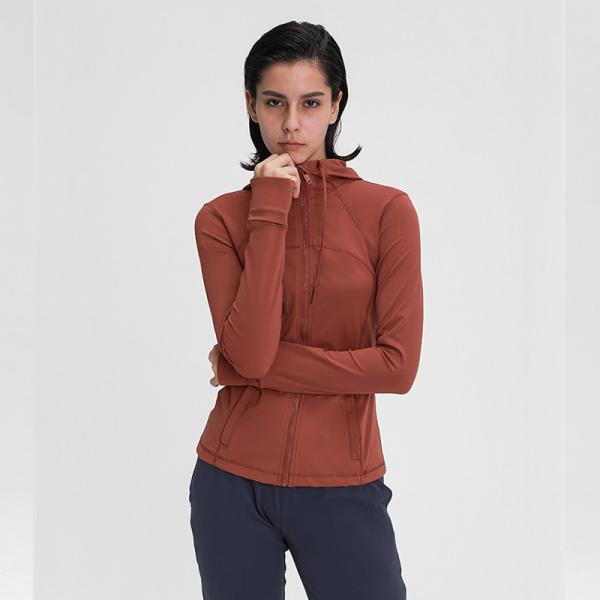 Zipper 150 gsm Drawstring Hoodie Jacket With Pocket Lightweight Workout Jersey