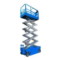 230 kg plataforma de elevación hidráulica móvil pequeña elevador de tijeras autopropulsado